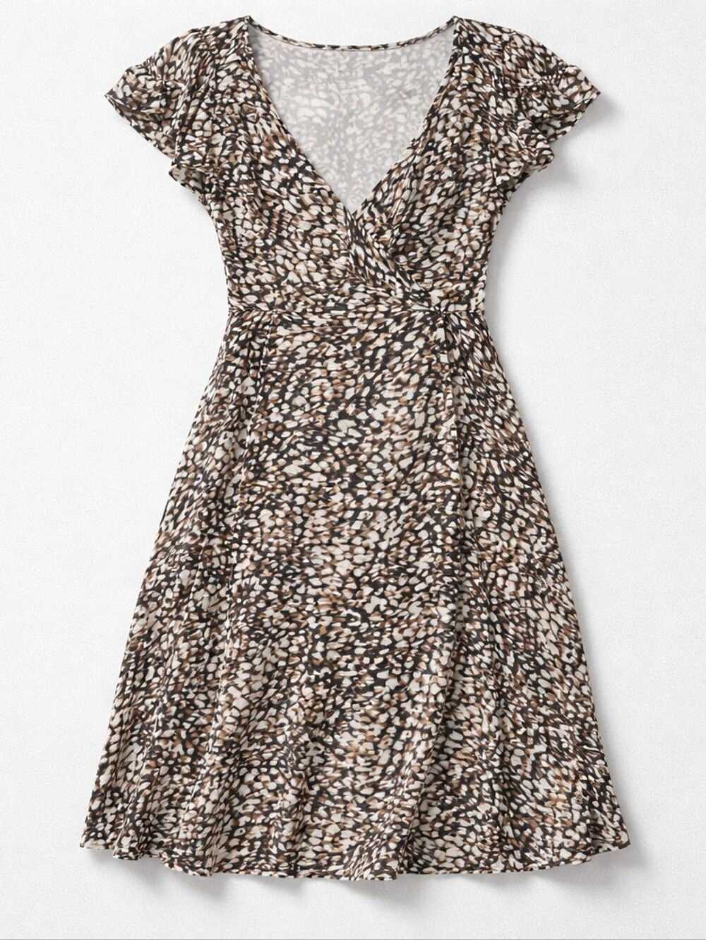Free People  Leopard Print Wrap dress